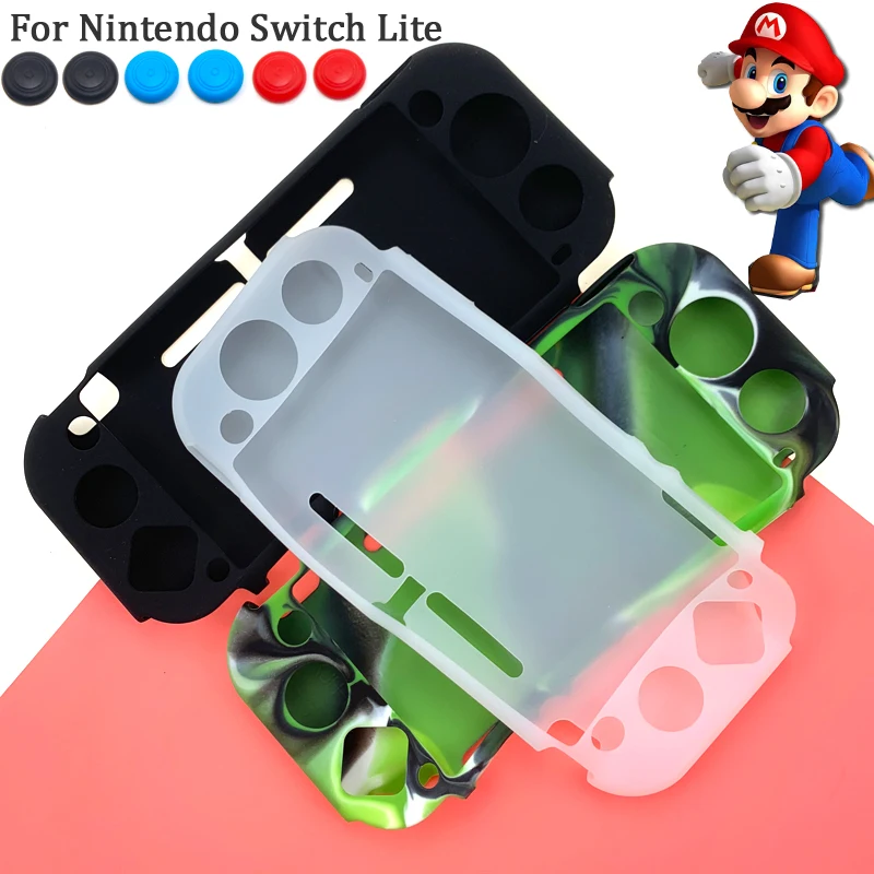

Replacement Silicone Case For Nintendo Switch Lite Console Shell Colors Anti-dirty Soft Silicone Case for Switch Mini Joycon