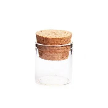 

5ml Small Glass Vials Jars Bottle With Corks Stopper Empty Glass Transparent Clear Mason Jars Bottles Wedding Gift 100pcs