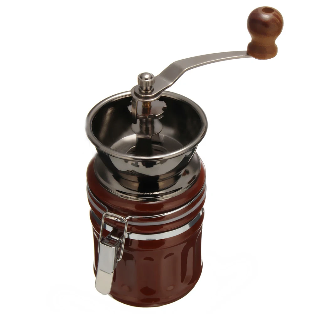 New Styling Retro Stainless Steel Ceramic Manual Coffee Bean Grinder Nut Mill Hand Grinding Tool New Styling Retro Stainless Steel Ceramic Manual Coffee Bean Grinder Nut Mill Hand Grinding Tool