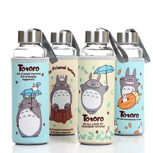 Totoro tuch deckglas tasse cartoon sport tragbare glas 380 ml