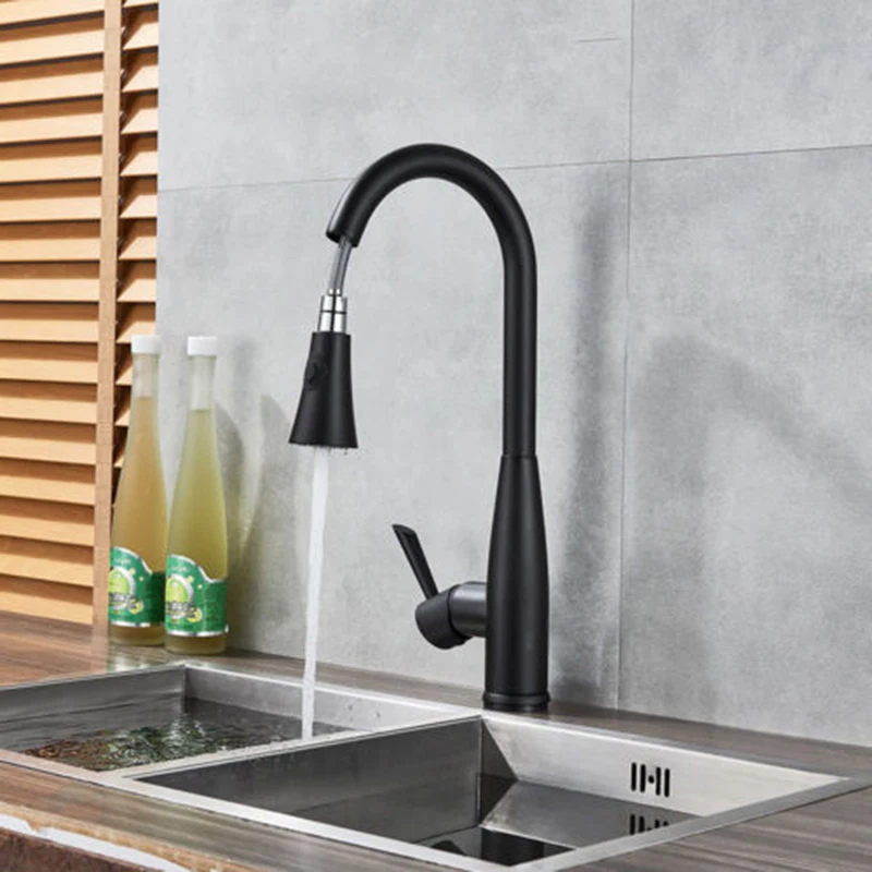 Sensor Touch Kitchen Faucet Sink Pull Down Sprayer Mixer Tap Matte Black//Silver