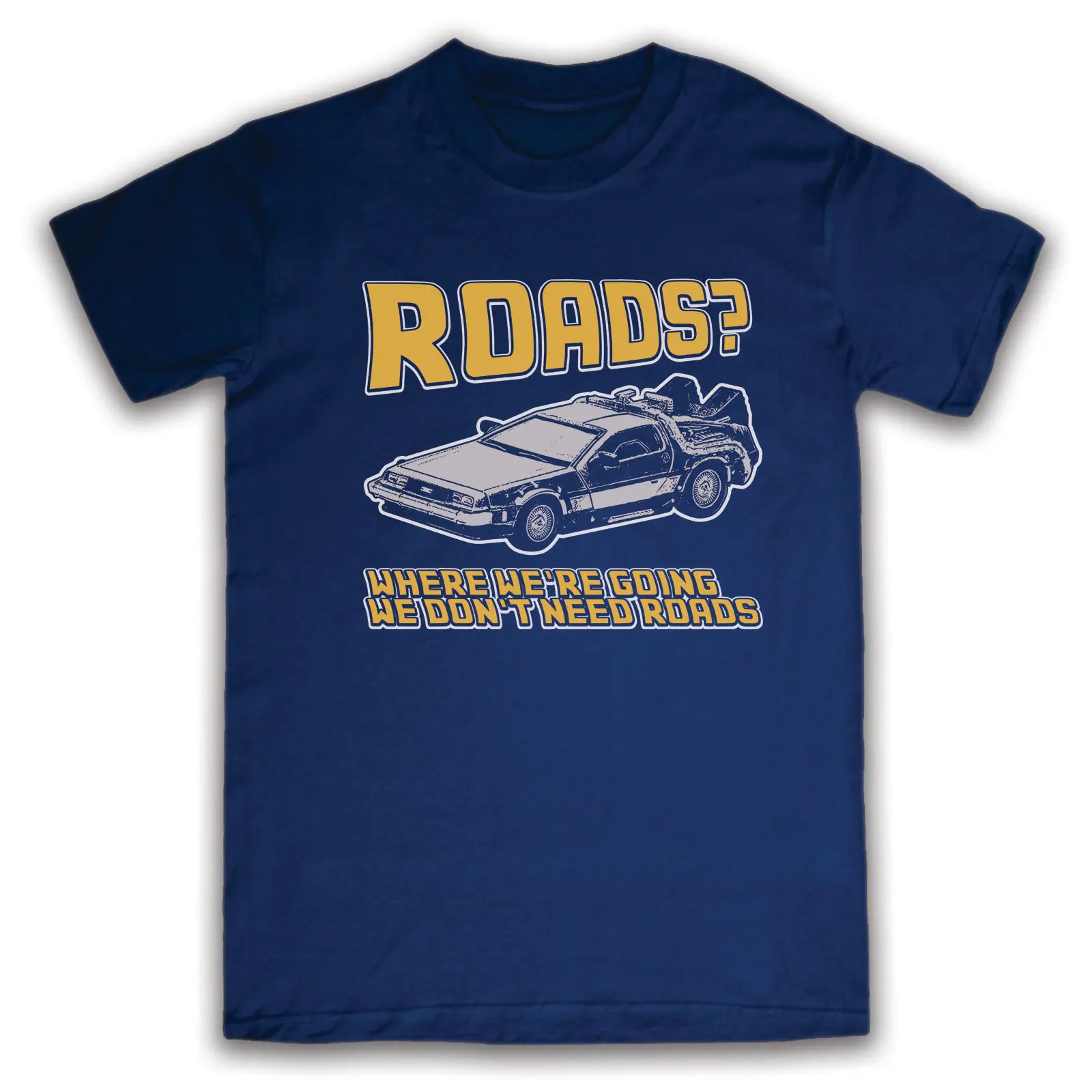 Футболка с надписью BACK TO THE FUTURE DELOREAN ROADS новые футболки для мальчиков и девочек