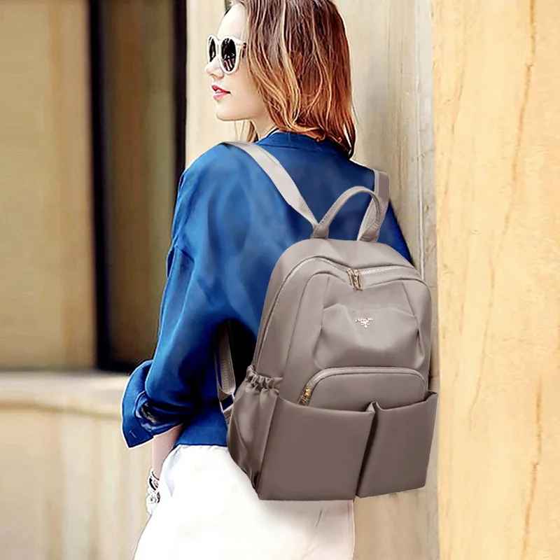 Водонепроницаемый Оксфордский женский рюкзак с двойным карманом, школьные сумки для девочек-подростков, средний рюкзак, женский рюкзак, Mochilas Feminina