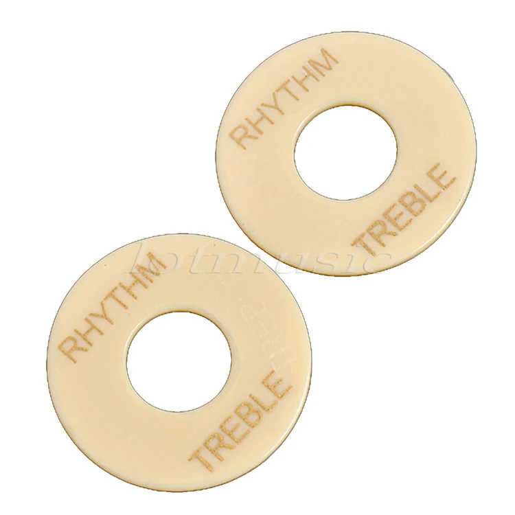 

2Pcs Guitar Pickup Selector Plate Cream Plastic For Electric Guitar Replacement