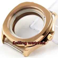 40 мм parnis сталь сапфировое стекло позолоченный корпус часов Калибр ETA 2836 mingzhu 2813 miyota 82 серия механизм