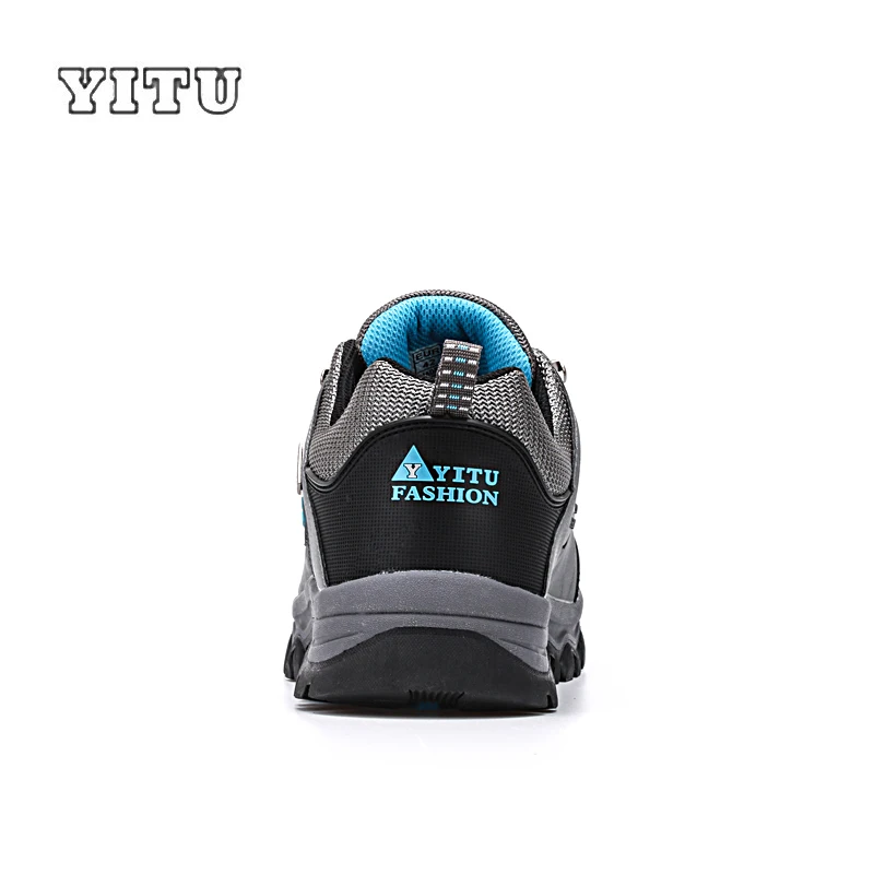 Skup YITU mężczyźni zawód buty górskie wodoodporne antypoślizgowe buty trekkingowe wysokiej jakości wspinaczka obuwie sportowe Plus rozmiar 39 ~ 47