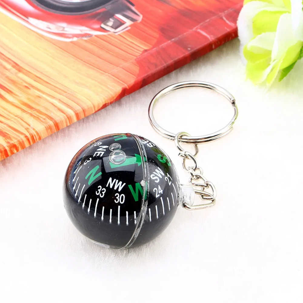 28mm Ball Compass Keychain Navigator Hiking Camping Travel Outdoor Survival!E 