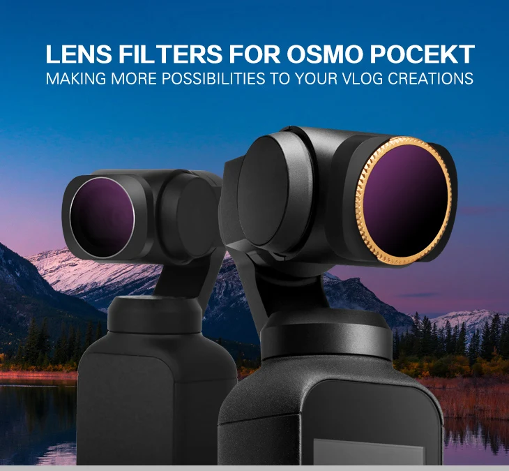 Фильтр объектива для DJI Osmo Pocket MCUV CPL ND ND-PL фильтры Магнитная Адсорбция многослойное покрытие Оптическое стекло объектив Vlog Cam