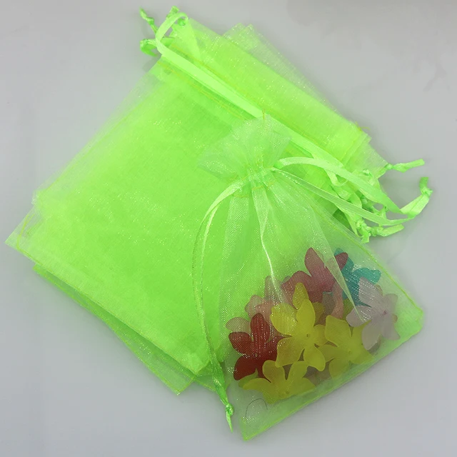 Aliexpress 30x40cm 12 X16 100pcs Lot Le Green Color 30x40cm 12 X16 100pcs Lot Le Green Color Organza Wedding