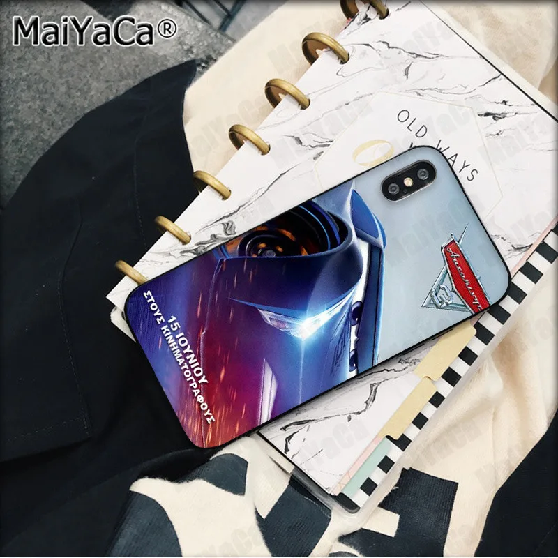 MaiYaCa анимация Pixar Автомобили Мягкий Силиконовый ТПУ чехол для телефона iPhone X XS MAX 6 6s 7 7plus 8 8Plus 5 5S SE XR чехол