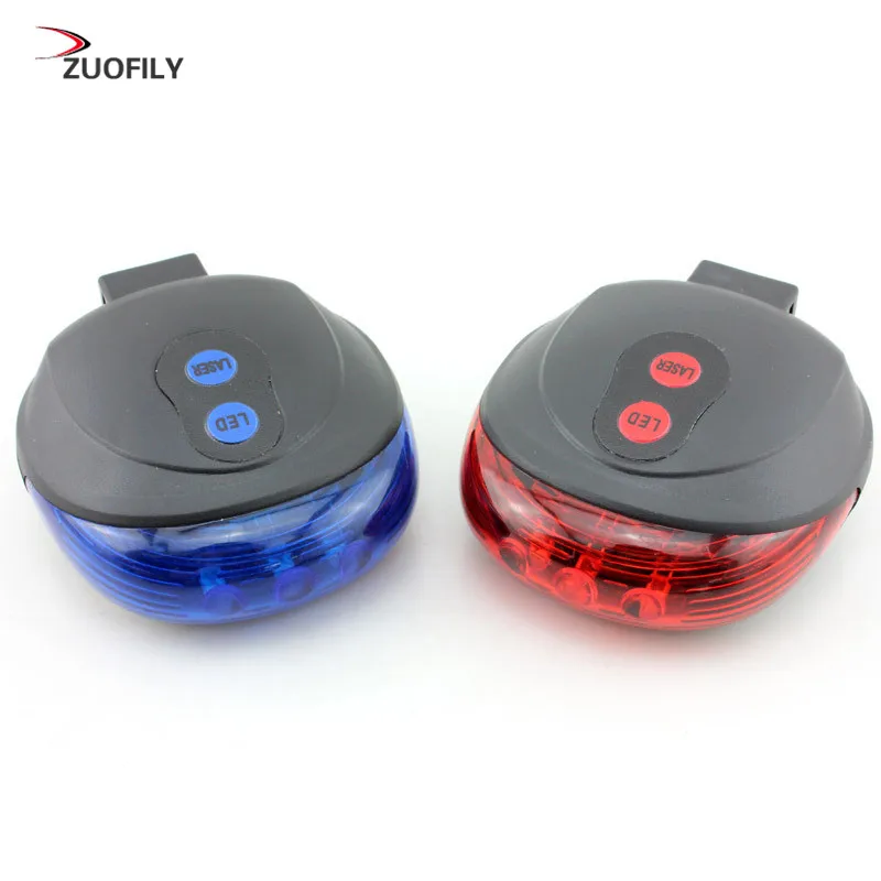 5 LED Bicycle Light 2 Lasers Bike Rear Light Cycling Tail Lights Mountain Bicycle Lights Lamp for Bike Accessories