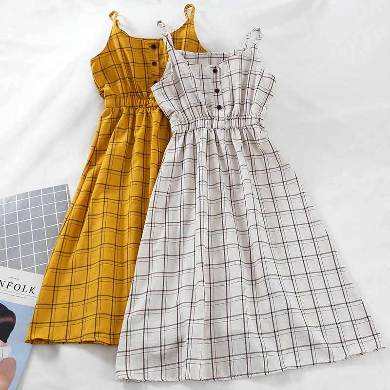 plaid sundress