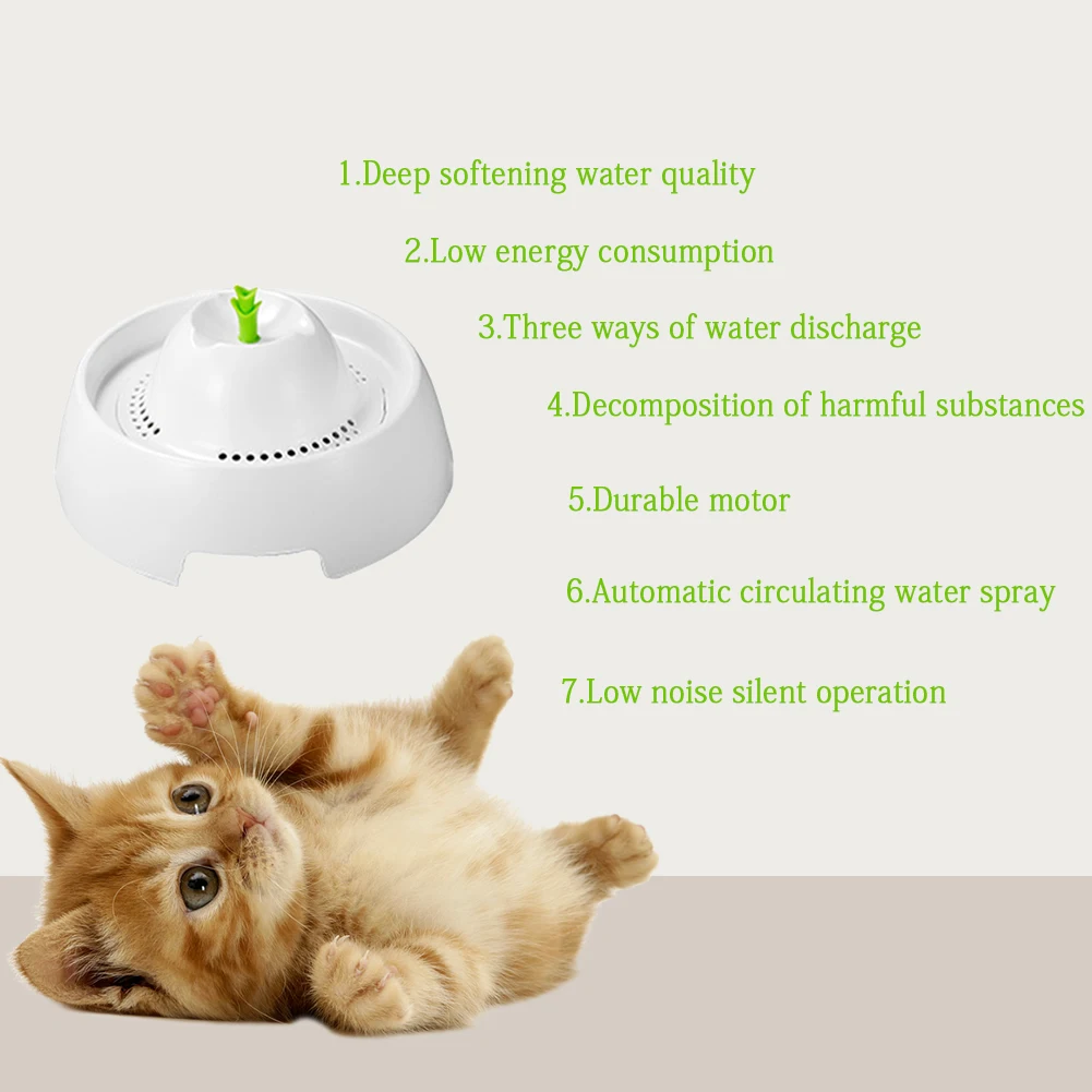 Pet кислородом вода Автоматическая циркулирующих распыления воды питьевой фонтанчик с Smart фильтр