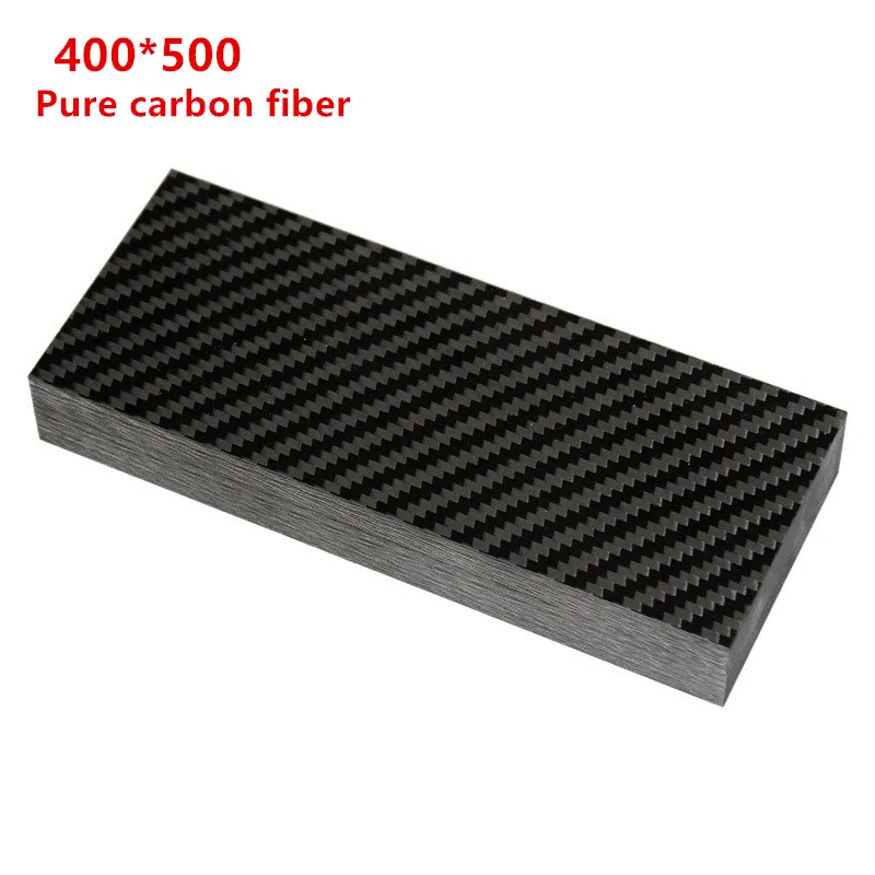 400mm X 500mm X 0.5mm /1mm/2mm/3mm/4mm Pure Carbon Plate Panel Sheets High Composite Hardness Material Carbon Fiber Board