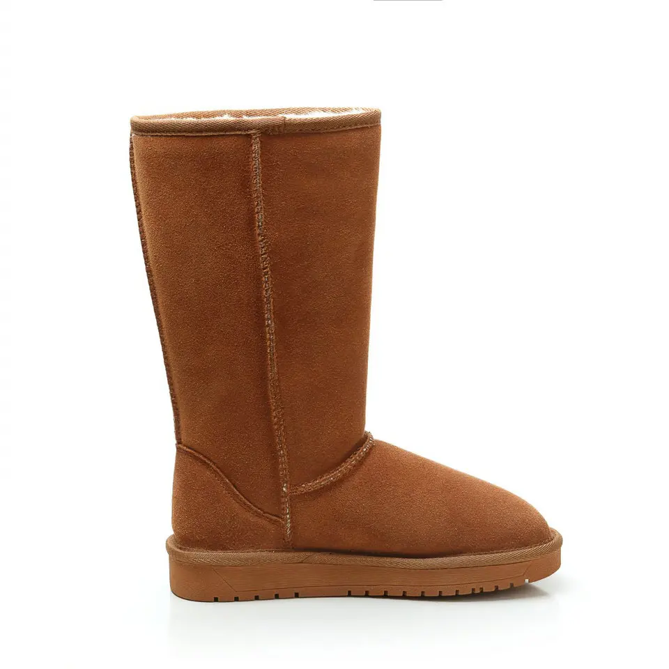 Noir En Bas Véritable Chaud Bottes mollet 34 Peluche jiao Neige Noir Mi De 40 Eshtonshero Au Femmes Taille Se Chaussures Cuir D'hiver Garder Tang Talon Dames xzawqBcP0f