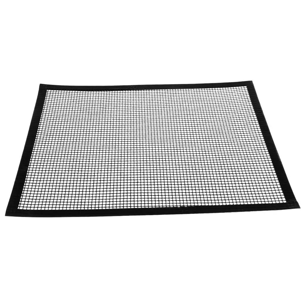 Fiberglass Non-stick BBQ Grill Mesh Net Barbecue Grilling Pad Replacement Mat 40x33cm For Outdoor Camping Picnic Cooking Tools