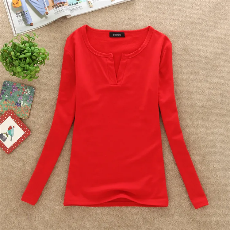 

New Women Candy Color Long Sleeve T-Shirt Top Milk Silk Tees Top Sexy Stretch Women's Clothing Outwear