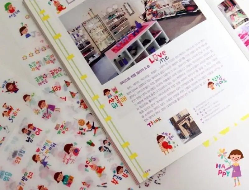 6 sheets/lot Girl Pattern Memo Pads Stickers For Kids Toys Gift Scrapbooking Stationery DIY Cartoon PVC Paper Stickers Letter