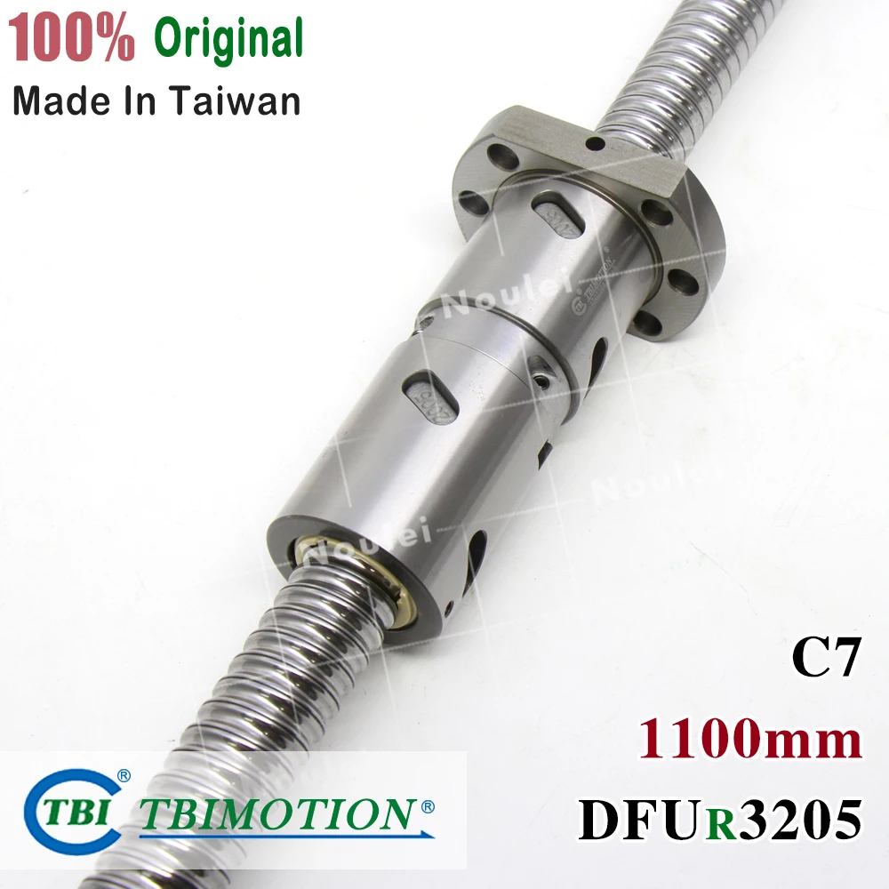 

TBI 3205 C7 1100mm ball screw 05mm lead with DFU3205 ballnut + end machined for CNC diy kit DFU set