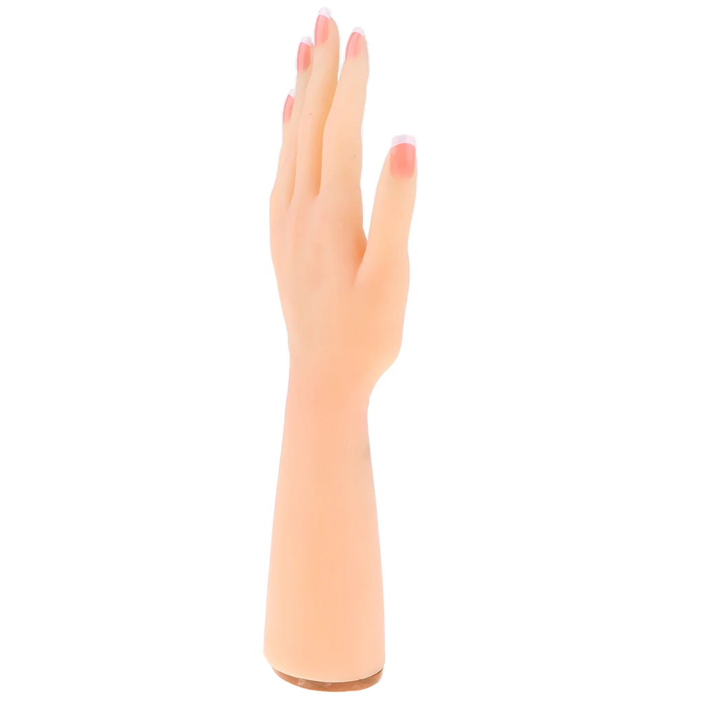 1 Pair 1:1 Silicon Gel Female Mannequin Torso Hand Model w/Joints Surgery Beauty Kits Nail Art Practice Jewelry Display