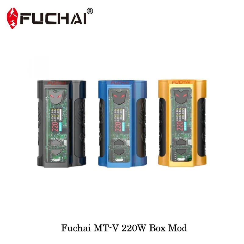 

Electronic Cigarettes Fuchai MT-V 220W Temperature Control Box Mod Powered By Dual 18650 Vape Vaporizer VS SMOK Alien Mod Box