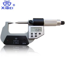 Xibei бренд 0-25 мм IP54 цифровой двойная точка микрометра цифровая точка головка микрометра