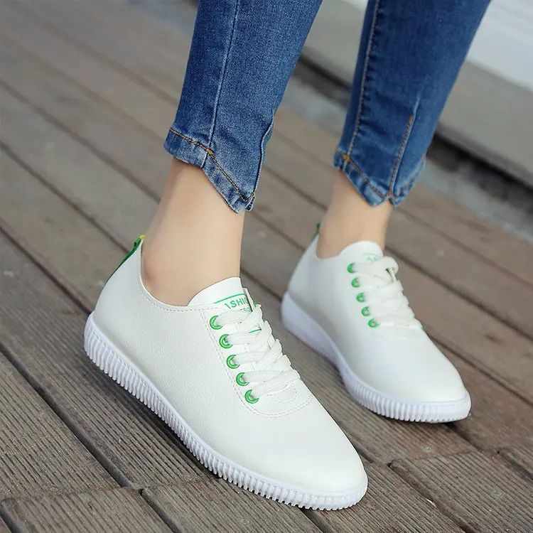 

Women Shoes Summer 2019 Spring Women White Casual Shoes Breathable Flats Fashion Breathable Women Sneakers