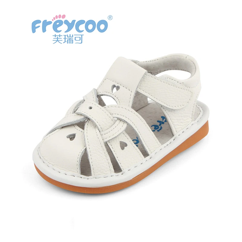 

Freycoo New Summer Sandals Kids Shoes Baby Sandals Children High Quality Walk With Sound Woven Princess Shoes Breathable6267