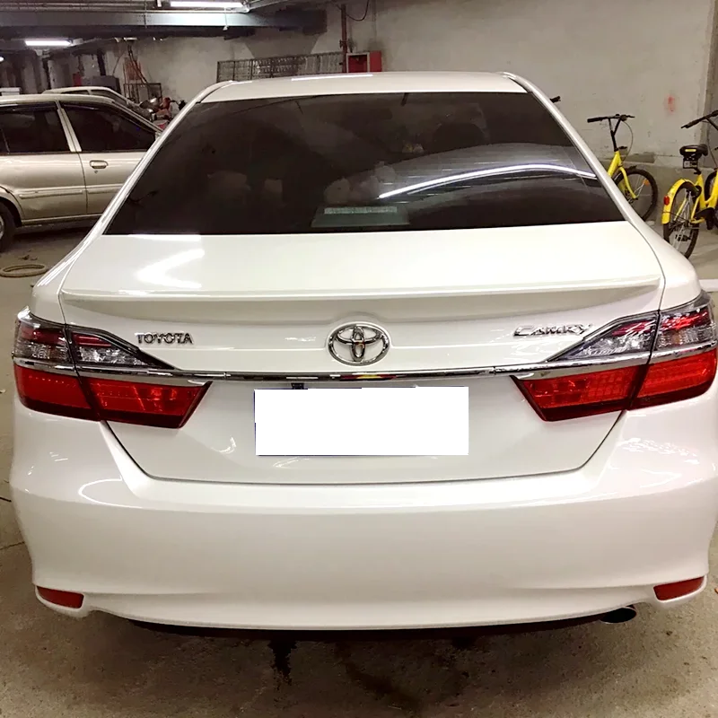 

new camry 2012 to 2017 Reduce resistance spoiler High hardness and quality ABS rear trunk wing spoiler by primer paint or DIY