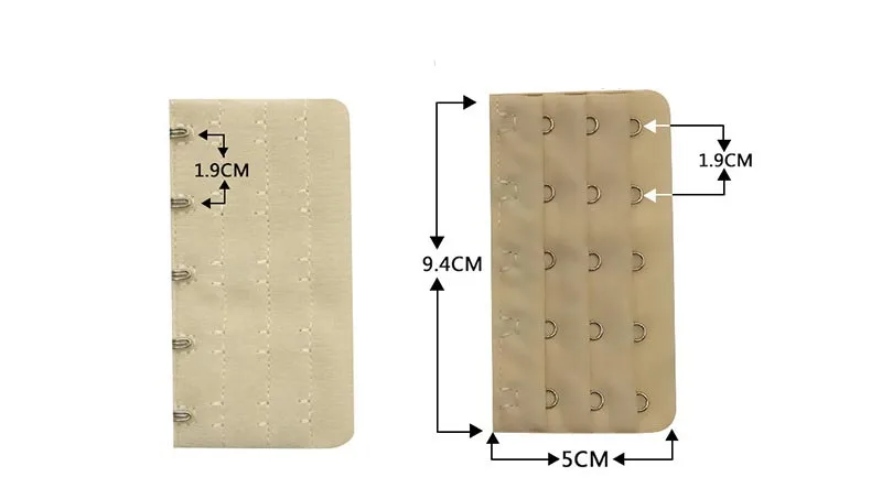 La MaxPa 1 шт. бюстгальтер на бретельках удлинение пряжки 3 ряда 5 крючков застежка ремни Женский удлинитель для бюстгальтера швейный инструмент интимные аксессуары k1482