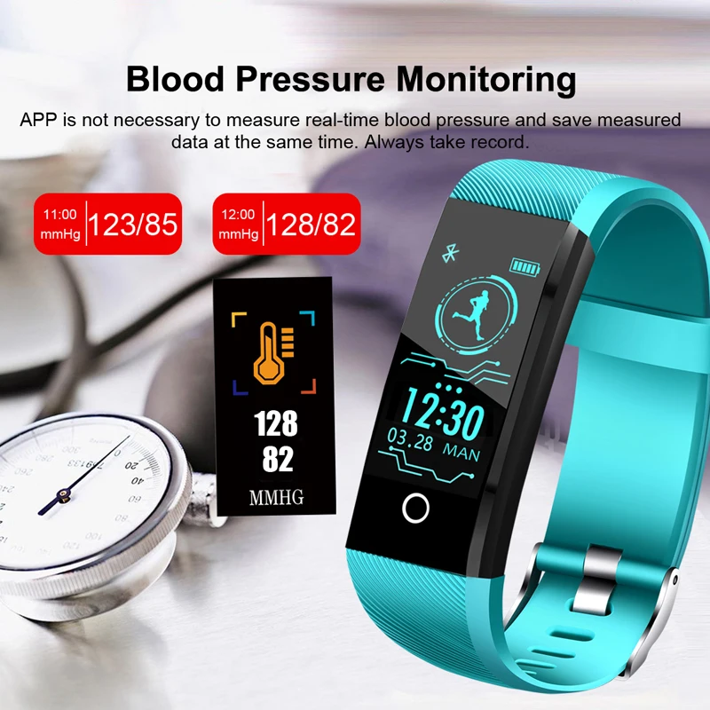 2019 New Sport Smart Bracelet Men Smart Watch Women Fitness Tracker Smart Wristband Heart Rate Blood Pressure Monitor Smartwatch