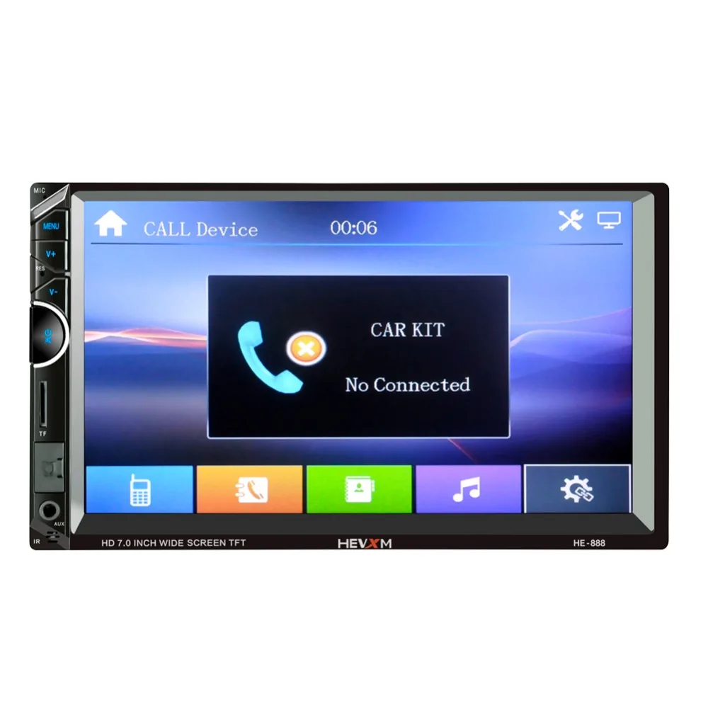 Автомагнитола LaBo 2 Din 7 дюймов Bluetooth mp5 плеер FM USB AUX Авторадио HE 888 2Din с камерой