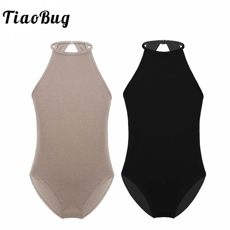 

TiaoBug Professional Kids Teens Sleeveless Cutout Ballerina Ballet Dance Leotard Girls Gymnastics Leotard Gym Bodysuit Dancewear