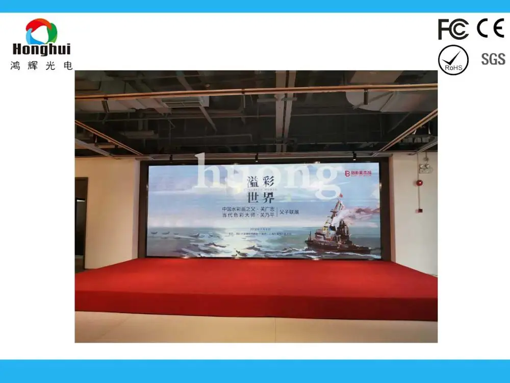 P2.5 Indoor led display High Definiation Full Color Led Display , Monitoring Room Big LED Screen TV