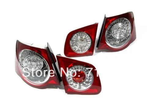 

R36 Style Cherry Red LED Tail Light Kit For VW Jetta MK5