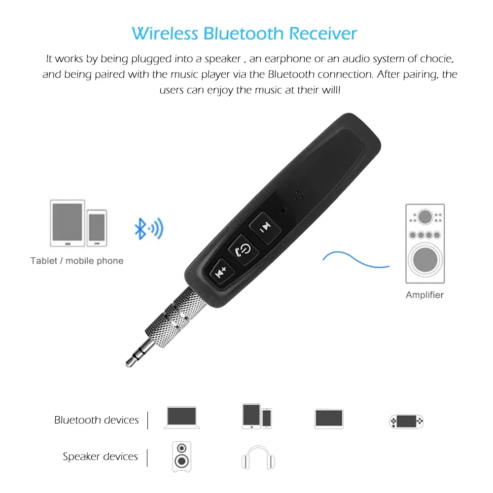 Беспроводной автомобильный Bluetooth Aux аудиоприемник Tancredy адаптер TF карты комплект