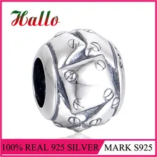 Насыщенный Серебряный европейские очаровательные Бусины Подходит Подвески Серебро 925 первоначально breloque браслеты pulseira бусины с символами