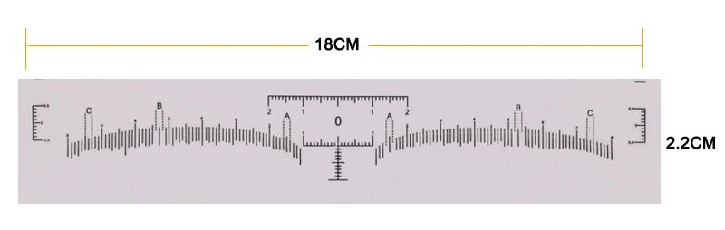 Microblading аксессуары точные брови инструменты для моделирования измерительная линейка стикер татуировки мерная наклейка s татуировки принадлежности