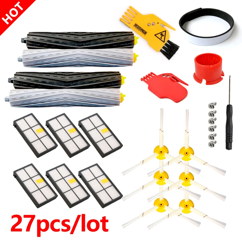 

Filters Brushes Replacement Parts Kit HEPA for iRobot Roomba 980 990 900 896 886 870 865 866 800 Accessories Kit