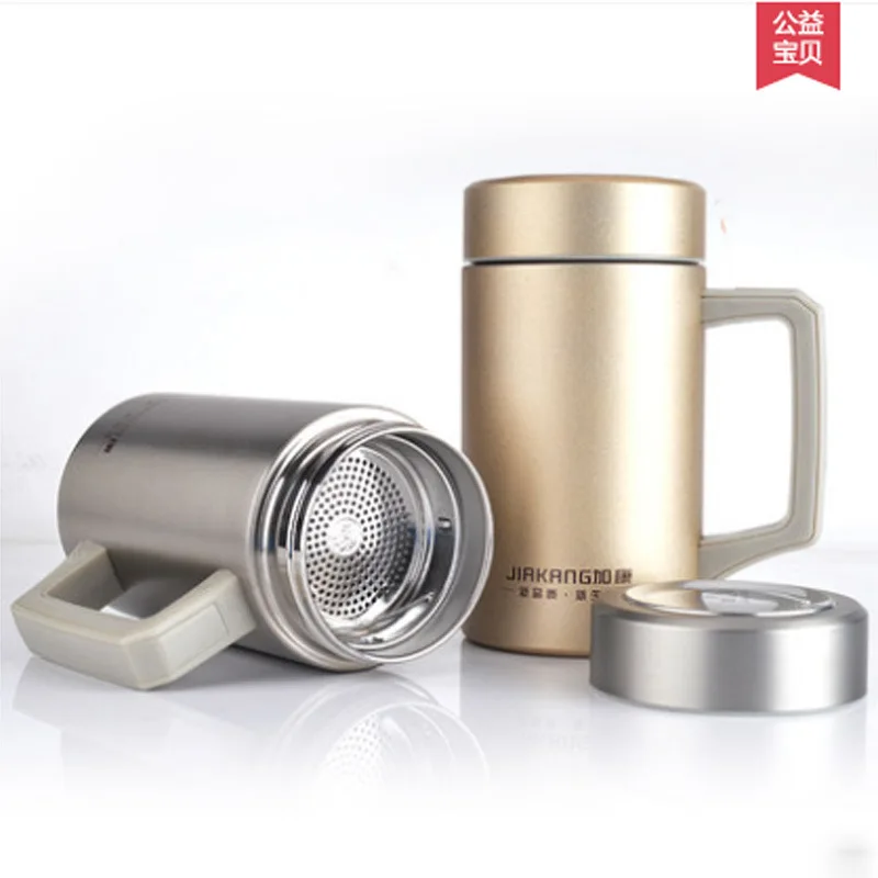 450ml Thermal Cup 304 Stainless Steel Office Cup With Filter Coffee