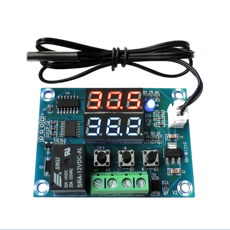 XH W1219 Dual LED Display Thermostat Temperature Controller Module