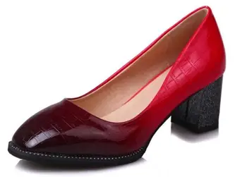 

Sapato Feminino Chunky Zapatos Mujer Female High Heels Wedding Chaussure Femme Ladies Autumn Women Shoes Woman Pumps P161666