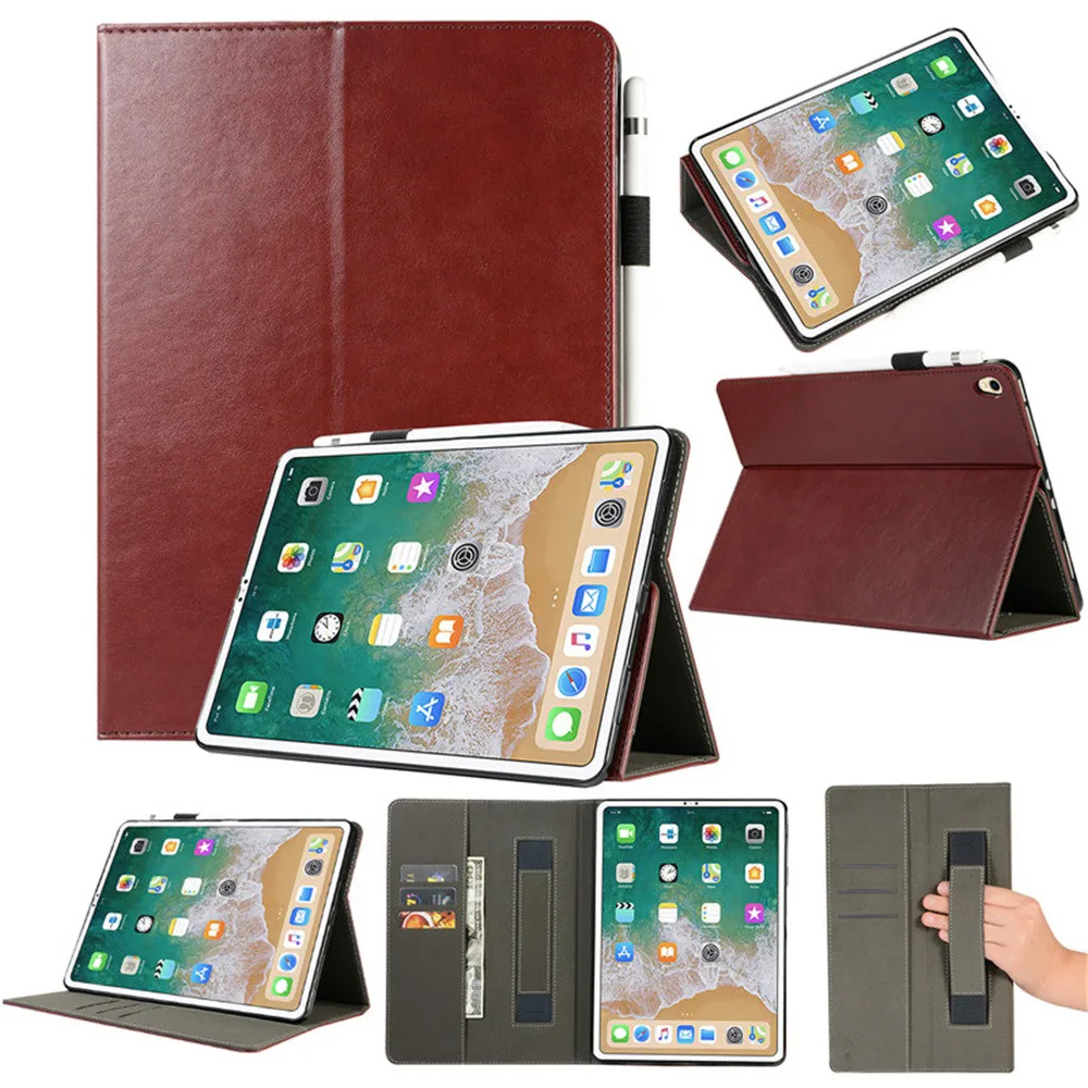 

New For iPad Pro 12.9in 2018 Release Folio Leather Wallet Card Stand Case Cover 11.9