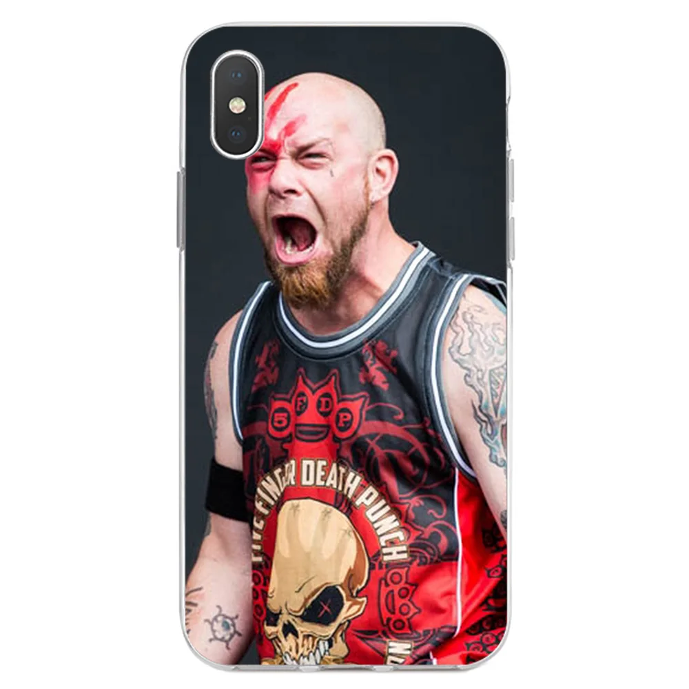 IYICAO Five Finger Death Punch FFDP Мягкий силиконовый чехол для iPhone X XR XS MAX 6 6s 7 8 Plus iPhone X iPhone 5 5S SE чехол из ТПУ - Color: 2