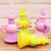 1 шт. Kawaii Дети Детские Пластиковые разноцветная труба спикер Детские Музыкальные инструменты Обучающие буквы номер Bugle гудящие игрушки