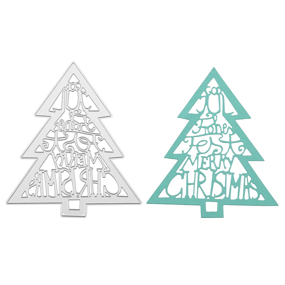 Christmas Tree decorations Metal Cutting Dies Stencils for DIY Scrapbooking photo album Decorative Embossing DIY Paper Cards in Cutting Dies from Home