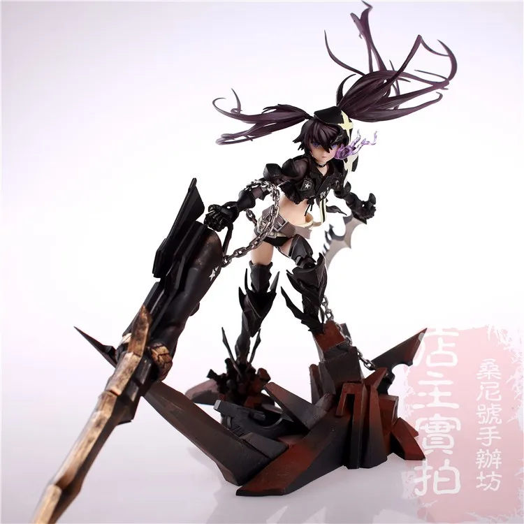 Горячая игра Аниме Insane Black Rock Shooter 1/8 масштаб огромный 40 см фигурка