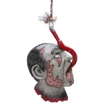 

Hanging Bloody Dead Man Evil Head Horror Haunted Scary Halloween Prop Decoration Style 01