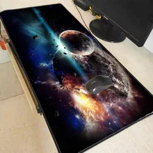 Moon Art Pattern Mouse Pad Game Waterproof Mouse Mat Non-slip Natural Rubber Non-slip Game MousePad with Locking keyboard pad intrepid international fleece bareback pad non slip