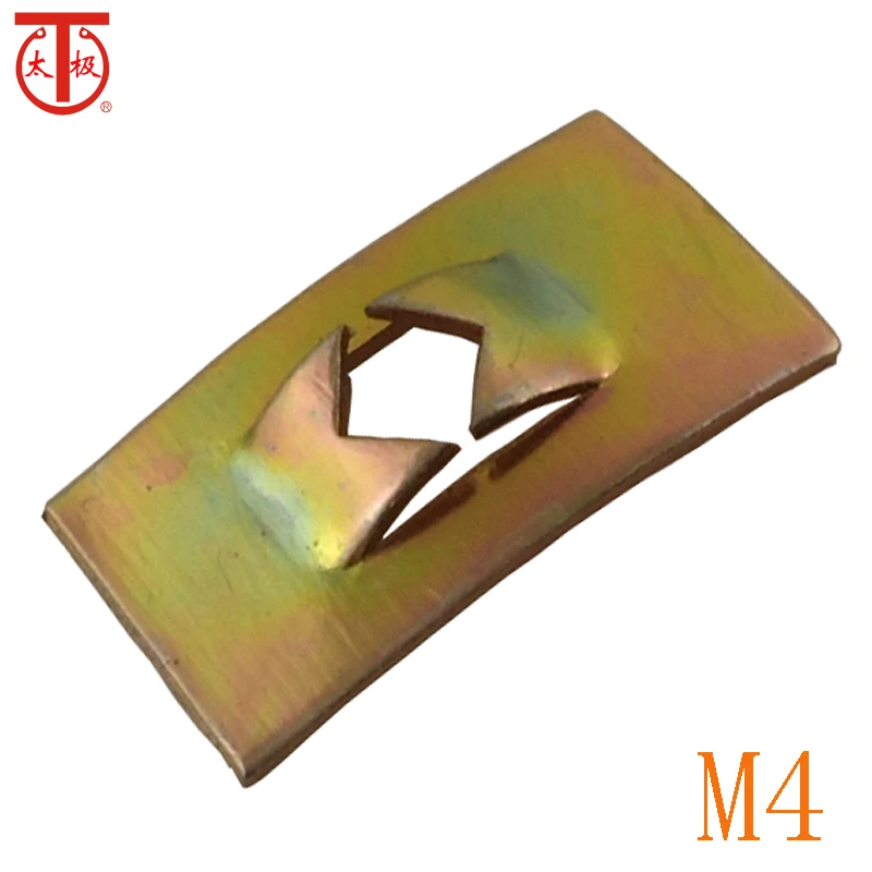 (M4) QC/T610 Пружинные квадратные гайки (Q393) JIS B 1216/100 шт./лот | Обустройство дома